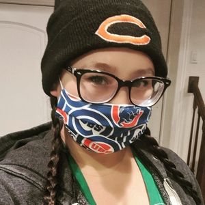 Chicago Cubs fabric face mask